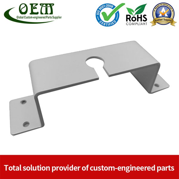 Powder Coated Progressive Die Metal Stamping Bracket Parts for WiFi Router Application