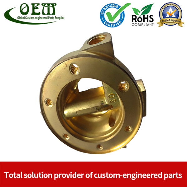 Brass CNC Milling Parts - End Cap Holders for Optical Reflectors