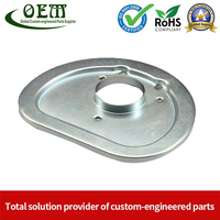 Galvanized Steel Metal Stamping Parts Vacuum Cleaner Cover Plate