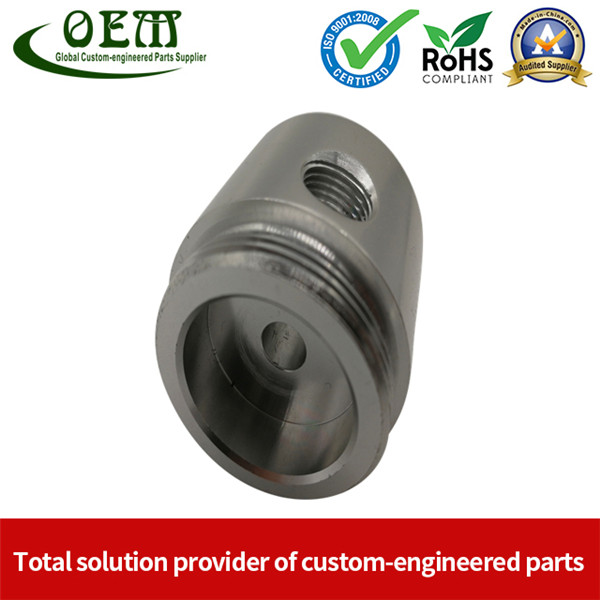 CE Certificated Hard Anodizing Aluminium CNC Turning Parts - Aluminum Connector for Electronic Light