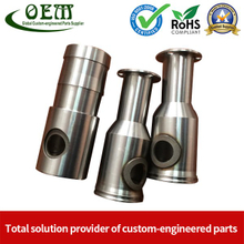 Stainless Steel CNC Milling Machined Tube Coupler for Lawn Mover Exhaust