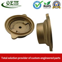 Valve Brass Cover 2-Axis CNC Milling Parts with Sand Blasting Finish