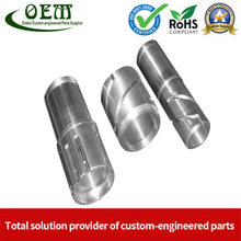 Free-cutting Carbon Steel CNC Turning Parts - Threading Connector for Electronic Device