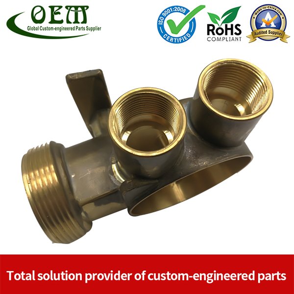 Tension Holder Brass / Copper CNC Machining Parts - for Hydraulic Fluid Equipment